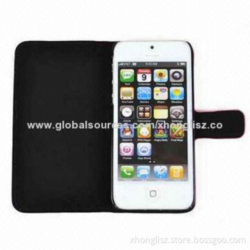 Fashion Leopard Print Phone cases, flap closure design, fix secure